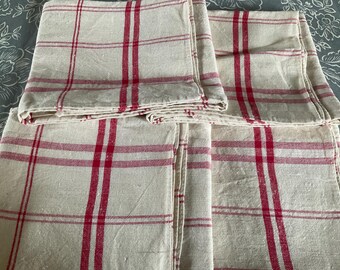 Tissu Coton 100% Carreaux Vintage - 2m40 X 0,85m - Bleu & Blanc - Pour Torchons, Rideaux, DIY