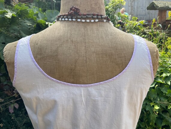 Vintage french pure cotton under slip/chemise - image 8