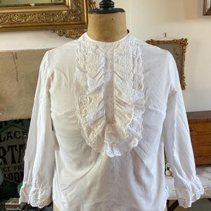 Stunning Antique french lace blouse