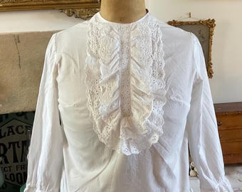 Stunning Antique french lace blouse