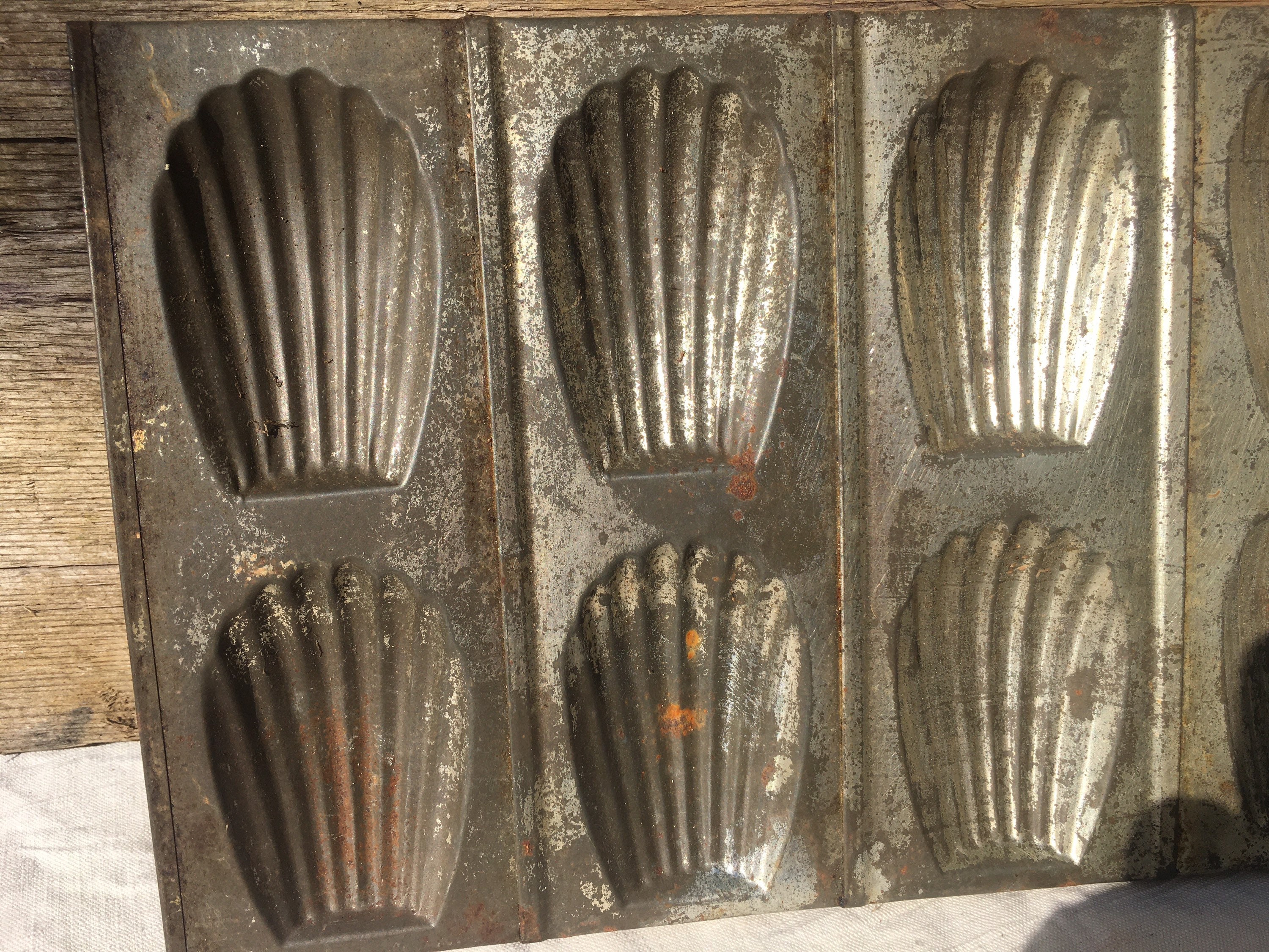 Vintage French Madeleine Cake Moulds With 8 Individual Moulds Etsy