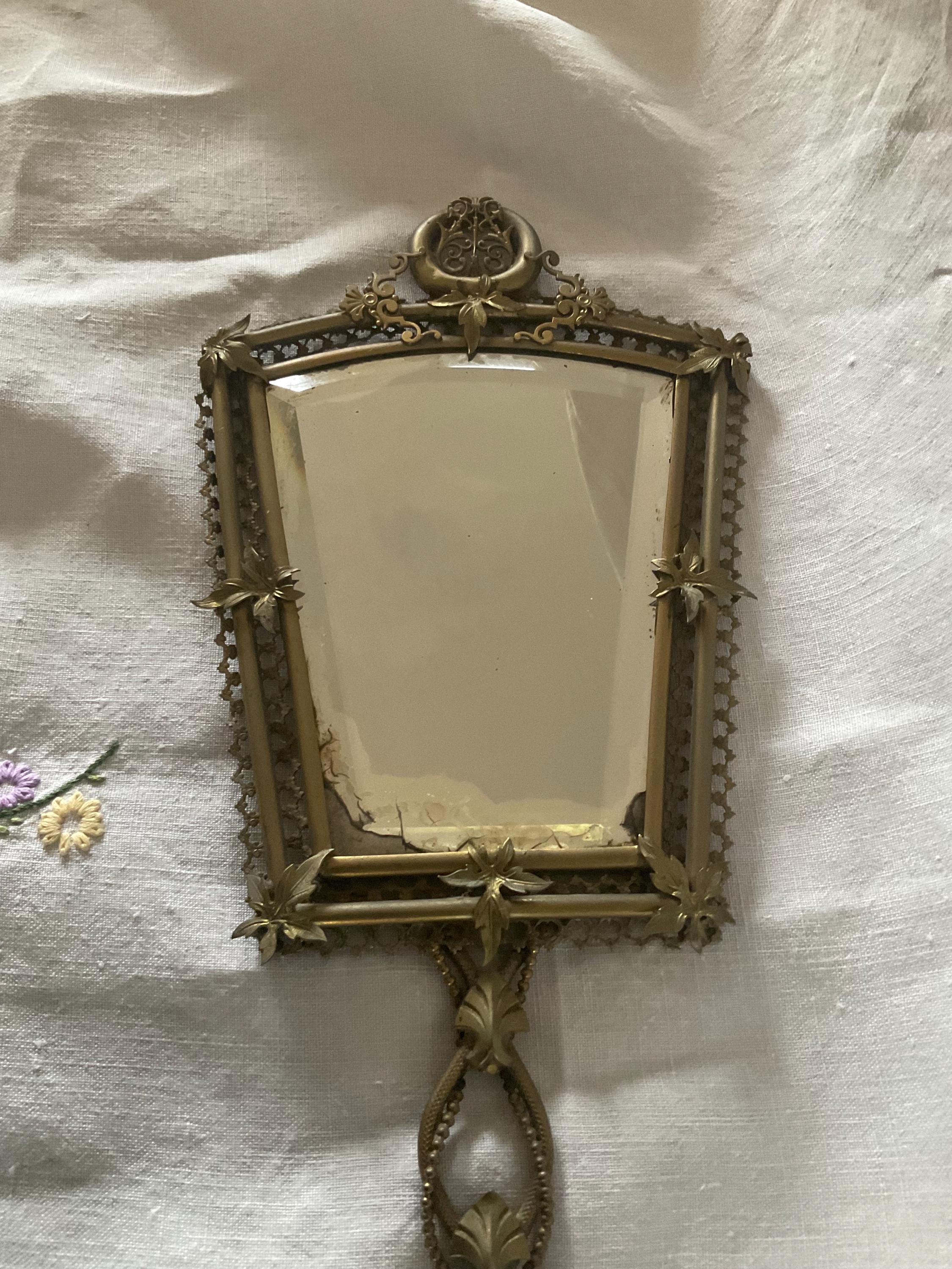 Stunning Antique French Ornate Hand Held Mirror - Etsy