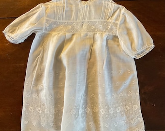 Antique french lawn and lace child’s dress