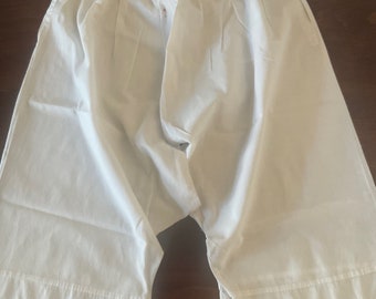 Antique french cotton monogrammed bloomers early 1900’s