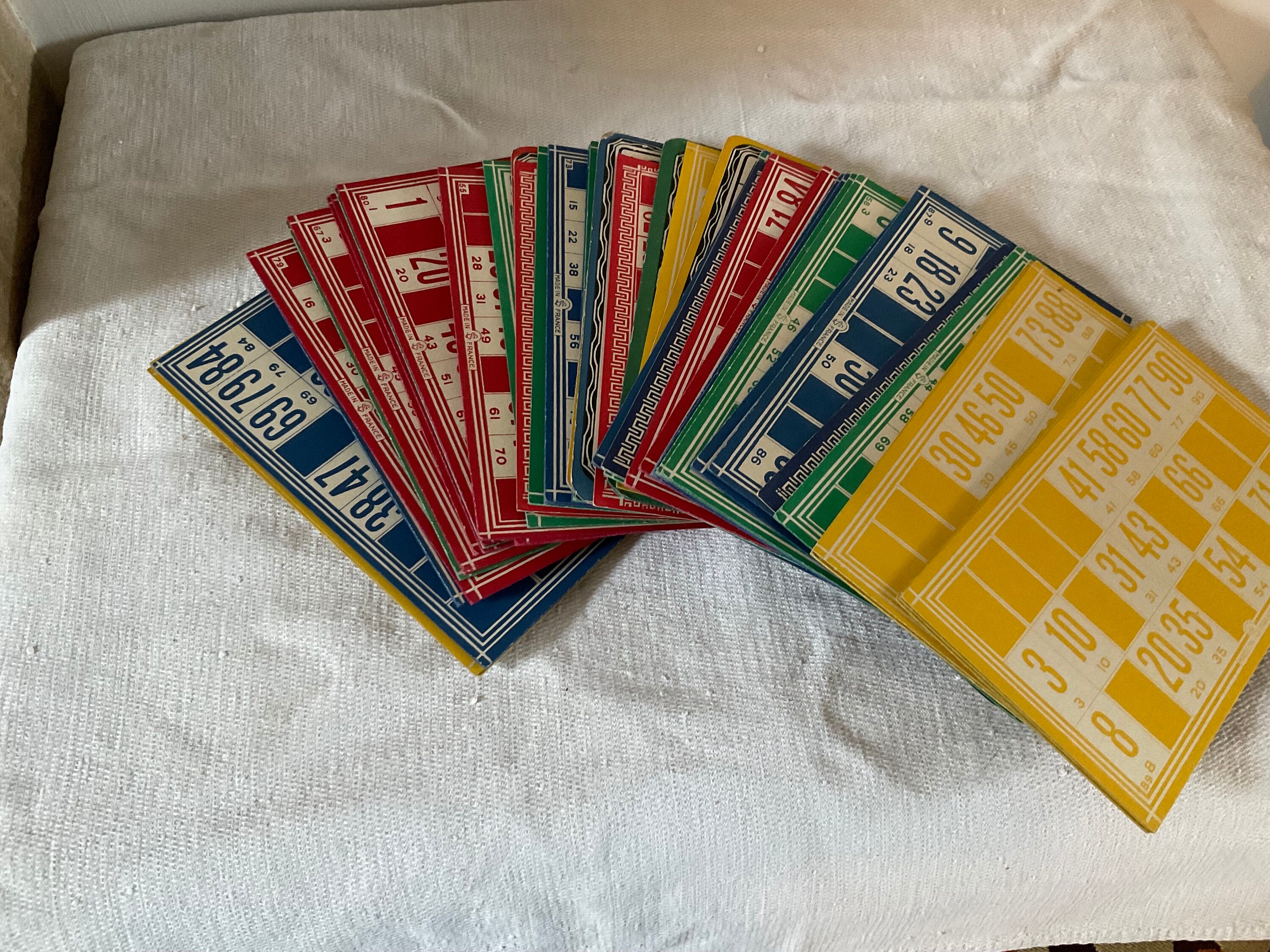 Vintage French Lotto/bingo Game in Wood Box - Etsy