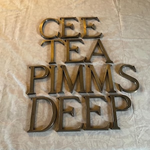 アンティークなフランスの金属製店舗看板の文字。 - Etsy 日本