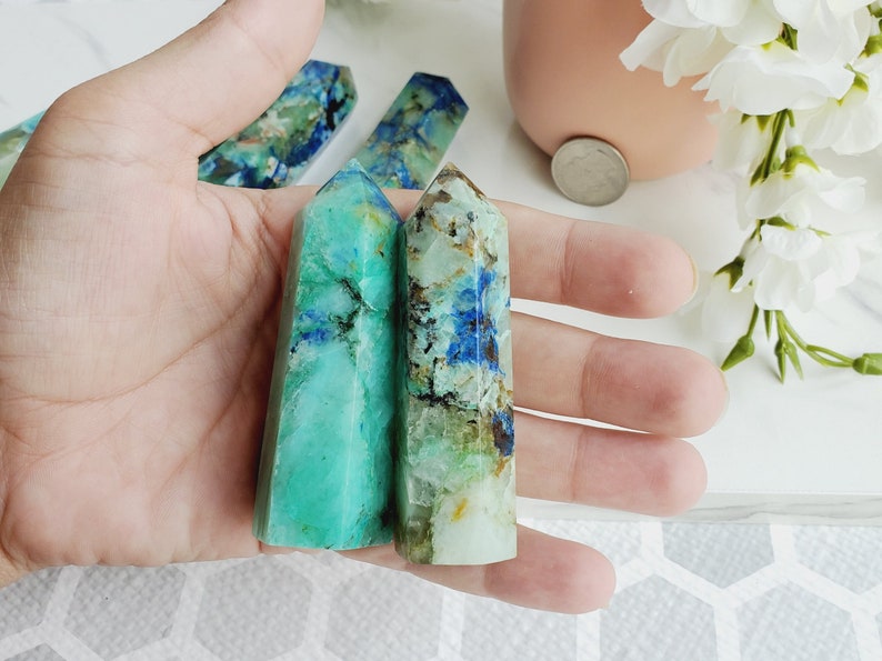 Phoenix X Lapis Lazuli Tower Points High Grade Crystals Etsy