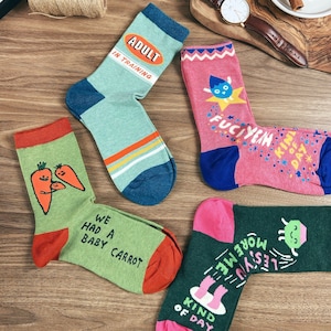 Funny Quotes Socks: Novelty Christmas Stocking Fillers