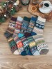 Wool Socks for Men Women Nordic Pattern Socks Autumn Winter Warm Boots Socks Perfect Gift for Men, Christmas Stocking Filler for Men Women 