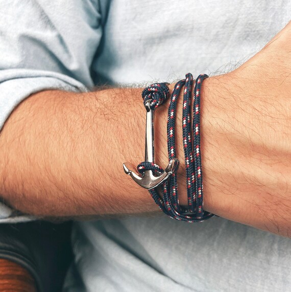 Men's anchor bracelet