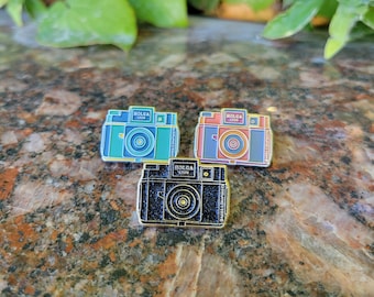 Holga 120N Enamel Pin, Assorted Colors