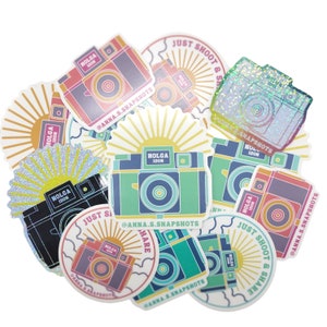 Holga 120N Stickers, Assorted Sizes & Designs