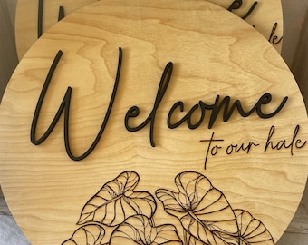 Welcome to our Hale 12” Baltic Birch Round Sign
