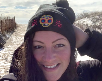 Day of Dead Beanie - Etsy