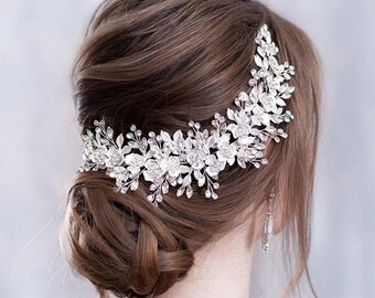 Bridal Hair Vine, Gold, Silver, Rose Gold Bridal Hair Piece, Wedding Hair Piece, Hair Accessories.