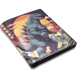 Geldbörse aus PU Leder Godzillas Godzilla Kaiju Gojira Retro Comics Monster Art Cartoon