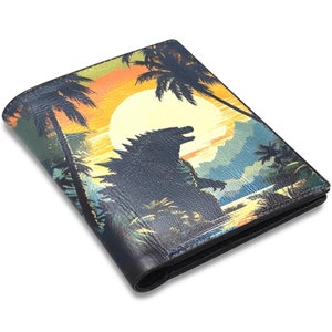 Geldbörse aus PU Leder Godzilla Kaiju Gojira Comics Retro Monster Art Godzillas