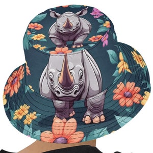 Bucket hat bucket hats for women rhinoceros
