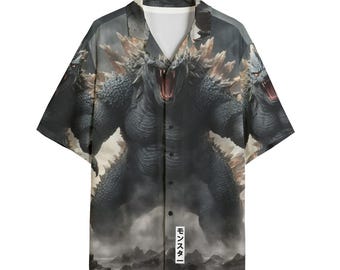 Dinosaur Button Down Shirt Personalized Hawaiian Gift