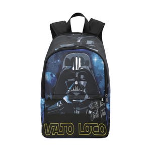 Backpack School Backpack With Mesh Pockets Handbag Bag Art Vato Loco Cholo Cartoon Chicano Comics