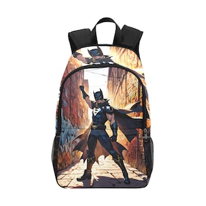 Sac à dos d'école, cartable, sac à main de super-héros, sac à dos de bande dessinée, sac à dos de héros avec poches en filet