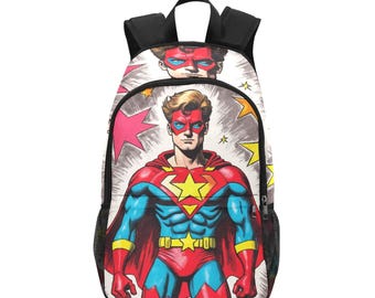 Sac à Dos DC Comics Batman - Motif Batman, Robin, Batmobile Et Bouclier - Neuf Avec Défauts
