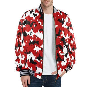 Bomber Jacket Men camouflage Pattern Jacket
