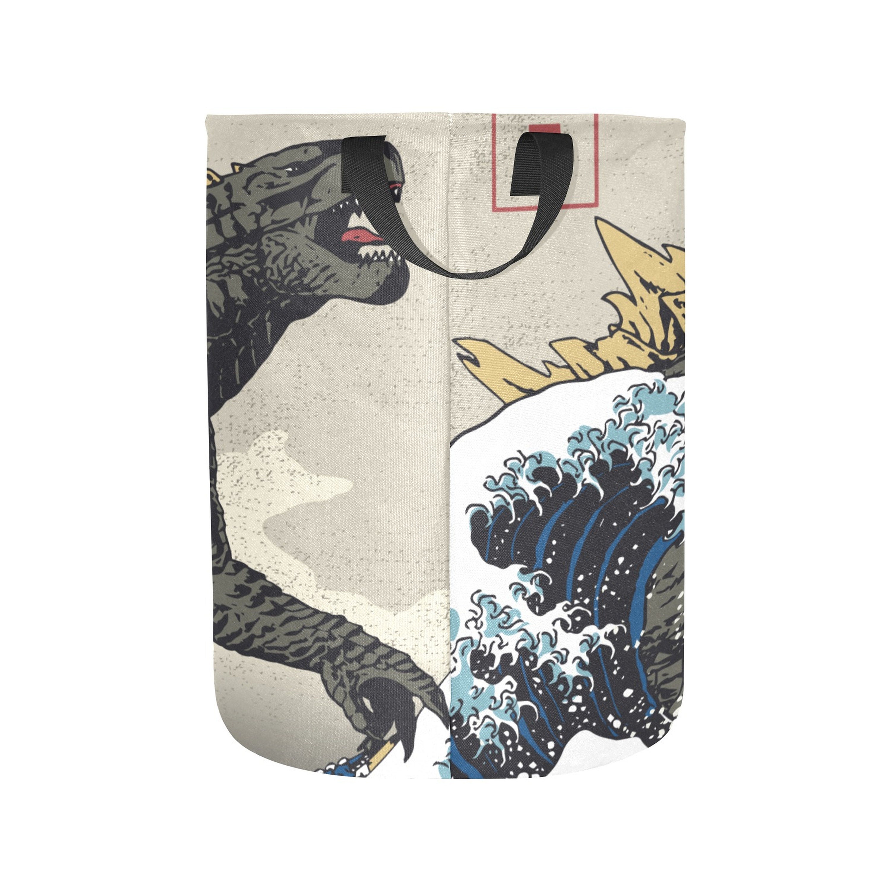 Godzilla Print Laundry Basket