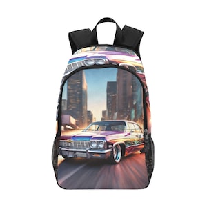 Mochila escolar, bolso de mano, estilo lowrider chicano, bolso lowrider, arte