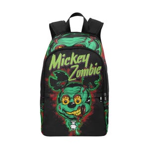 Backpack School Backpack With Mesh Pockets Handbag Bag Zombie Cartoon Horror Halloween