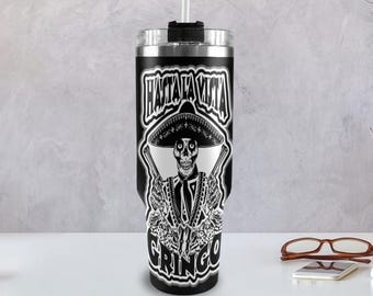 Tumbler 40oz Mexico Gangster 40 oz tumbler with handle