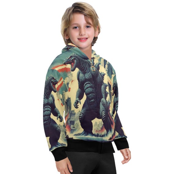 きらきらひかる⭐︎◡̈COGTHEBIGSMOKE|GITTY HOODED Hot new Monster King, Godzilla VS King Kong, Atomic Breath