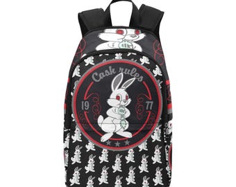 Sac à dos d'école, sac à dos avec poches en filet, sac à main Bunny Pimp