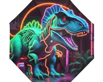 Kids Foldable Anti-UV Umbrella Godzilla Kaiju Gojira Horror Monstrum Art Neon Comics Dinosaur