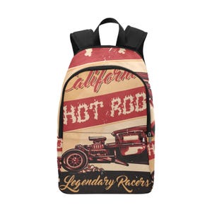 Sac à dos d'école, cartable, sac à dos avec poches en filet, sac à main, sac Hot Rod