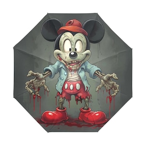 Umbrella Anti UV Foldable Horror Umbrella Halloween Zombie
