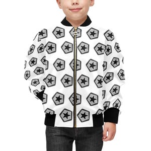 Children&#39;s Bomber Jacket Stars Pattern Jacket children&#39;s Outdoor