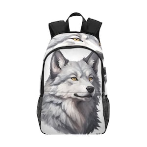 Sac à dos d'école, sac à dos avec poches en filet, sac à main, sac Volf