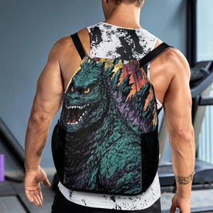 Drawstring Bag Godzilla Bag Cartoon