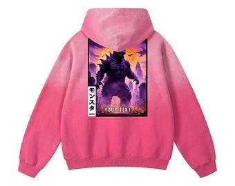 Pullover Hoodie Dinosaur Personalized Text Gift