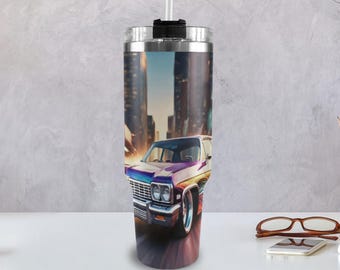 Tumbler 40oz Lowrider 40 oz tumbler with handle Chicano
