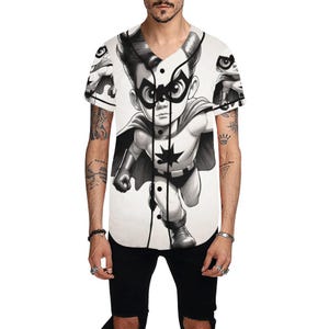 Baseball Jersey Men Supehero Comics Shirt Cartoon Hero Tshirt Art