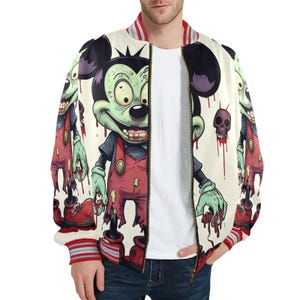 Bomber Jacket Men Zombie Jacket Horror Halloween