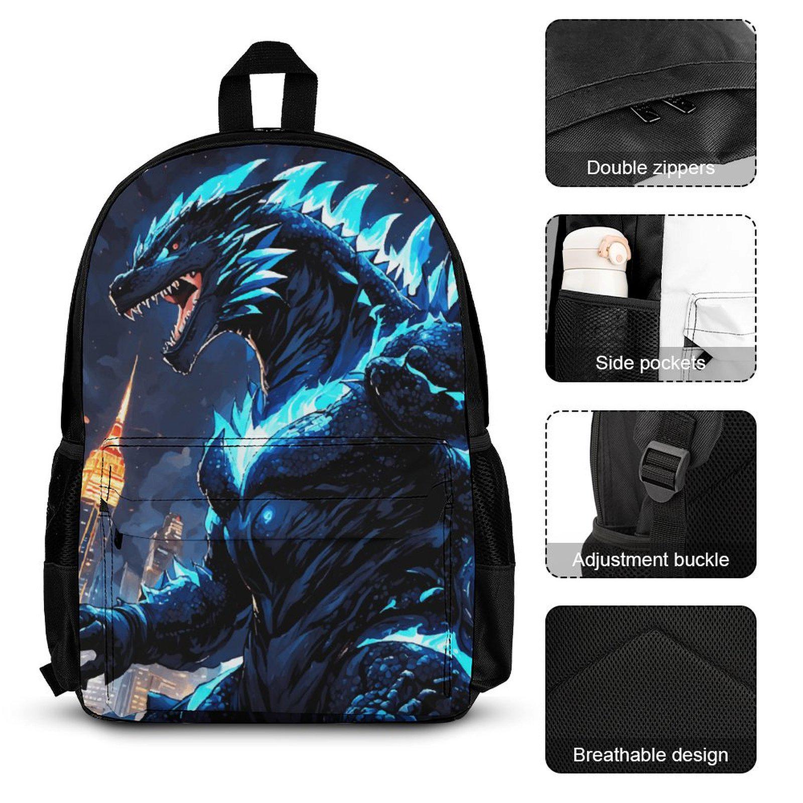 Backpack Set Godzilla Lunch Box Godzilla Pencil Case Gojira Bag