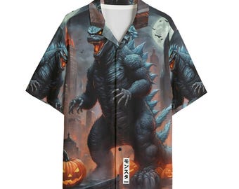 Dinosaur Button Down Shirt Personalized Hawaiian Gift