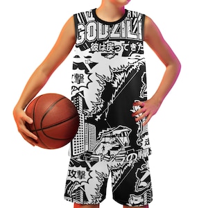 Tank Top Godzilla custom basketball jerseys personalized basketball jersey Basketball Uniform
