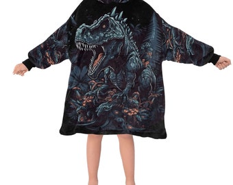 Kids Blanket Hoodie Dinosaur Godzilla Gojira Kaiju
