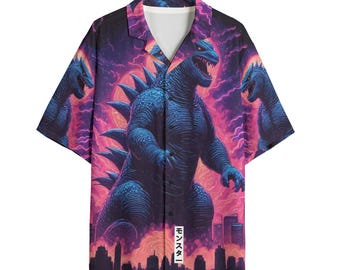 Dinosaur Button Down Shirt Personalized Hawaiian Gift