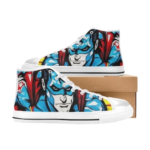 Chaussures montantes en toile Aquila pour enfants, baskets de super-héros, dessin animé, pour enfants
