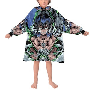 Kids Blanket Hoodie Cartoon Manga Mangas Comics